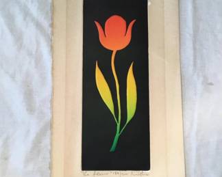 Lot # : 204f - Vintage signed limited edition etching