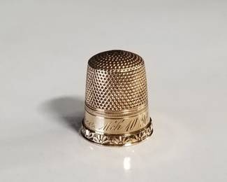 Lot # : 231 - 14k gold thimble