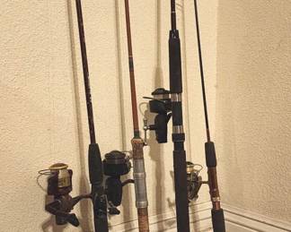 Lot # : 340d - Fishing rod/reels, Garcia Mitchell, various sizes