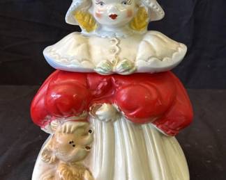 Lot # : 283z - Vintage 1940's Goldilocks ceramic cookie jar