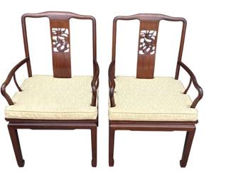 Lot # : 271z - Ming-style rosewood armchairs