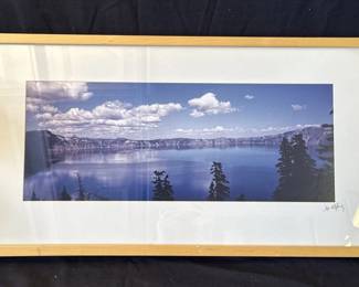 Lot # : 306z - Framed signed photo of Crater Lake