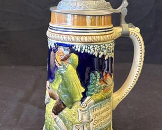 Lot # : 314z - Vintage German ceramic beer stein