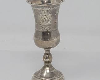 Lot # : 303 - Sterling silver Kiddush cup