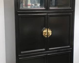 Lot # : 52 - Asian-style cabinet with brass accents