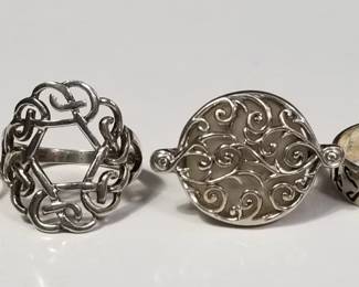 Lot # : 237 - 4 sterling silver rings