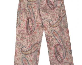 Lot # : 256z - Vintage Talbots pink paisley women's pants