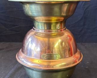Lot # : 369z - Vintage brass & copper Goldfield Hotel spittoon