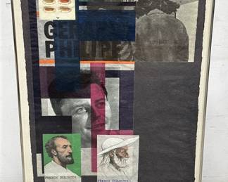Lot # : 169 - Framed pencil signed R.B. Kitaj mixed media print