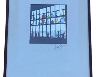 Lot # : 350z - Framed signed original photo glass theme
