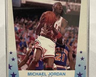 Lot # : 375z - Michael Jordan sticker 1989 Fleer