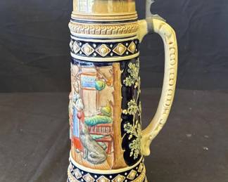 Lot # : 311z - Large vintage German ceramic beer stein