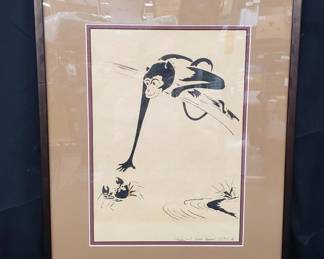 Lot # : 365 - Signed Asian block print