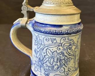 Lot # : 318z - Antique German ceramic beer stein