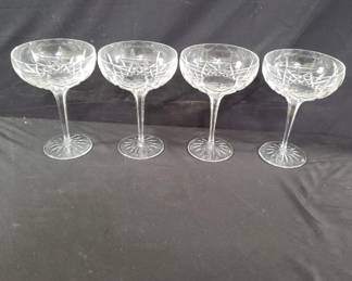 Lot # : 58 - Waterford crystal margarita glasses