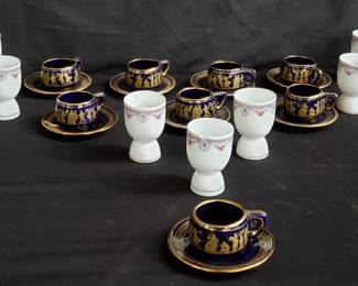 Lot # : 315 - Group of tea cups and saucers - Germany, &
Appolan Rodos.