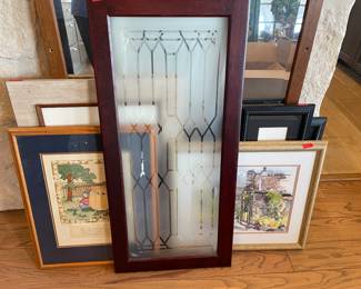 assorted art  and frames    
