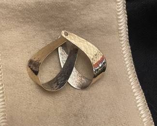 RETIRED 14K AND STERLING JAMES AVERY HAMMERED EAR JACKETS 