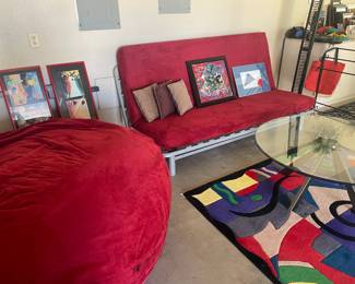heaviest and largest bean bag chair ever !!SOLD BEAN BAG 