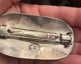  RARE FIND SOLID STERLING  HAIR BARRETTE  BY KNOWN DESIGNER -  ILL ADD NAMES AFTER I UNPACK THEM    