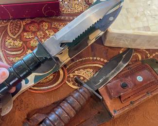  HAVE A FEW NAME  BRAND KNIVES  