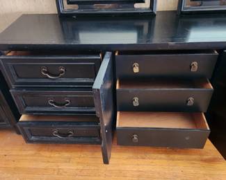 Vintage 8 piece solid wood bedroom set. Purchased in 1972 at Shofer's in Baltimore. Available for pre-sale.