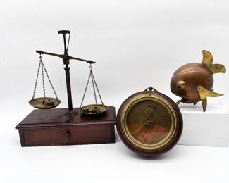 70 AntiqueVictorianBalanceScale1930SelsiForecasterFishAshtray