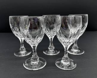 152 Setof5VintageKostaBodaFountainCrystalWineGlasses