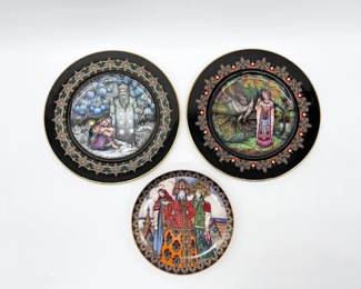 44 Setof3HeinrichVilleroyBochRussianFairyTalePlates