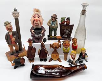 97 QuirkyVintageCollectiblesTipsyGlassPorcelainWoodenWonders