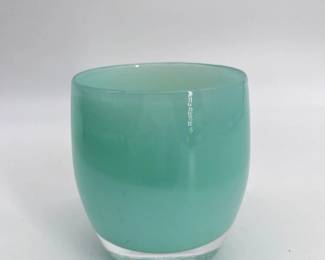 65 GlassybabySeafoamVotiveCandleHolder