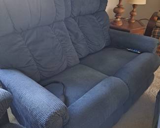 Dual powered La-z-boy love seat