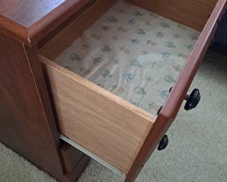 Top drawer of 2 drawer side table