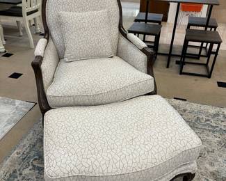 LOVE this chair/ottoman