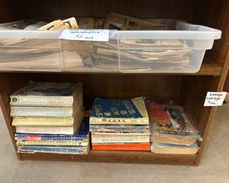 vintage catalogs and newspapers