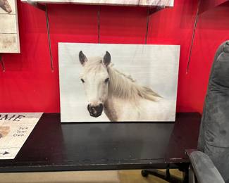 Several horse/farm pictures - love this 'wall' of pictures