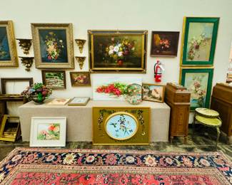 Large Collection of Floral Paintings