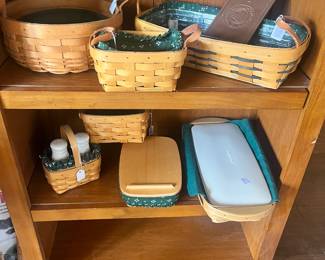Longaberger baskets, Longaberger salt and pepper Shaker
