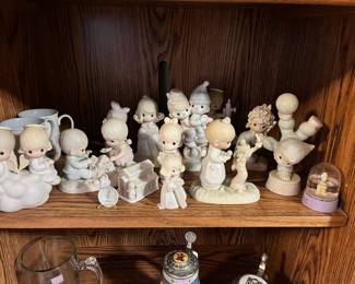 Selection of precious moments figurines