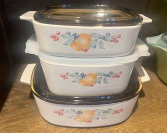 Pyrex baking dishes