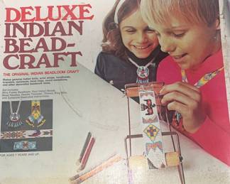 Beading Craft Vintage 1969 Walco Deluxe Indian Bead Craft Loom Beading  Kit