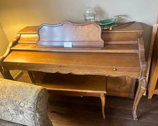 Piano with bench