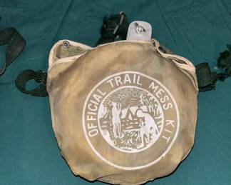 Boy Scout official Trail mess kit, official trail canteen also available