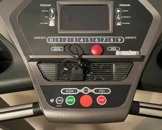 Dashboard of treadmill