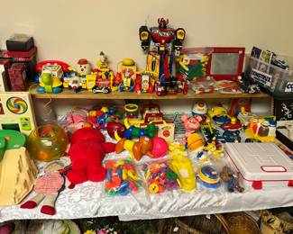Large selection of vintage toys