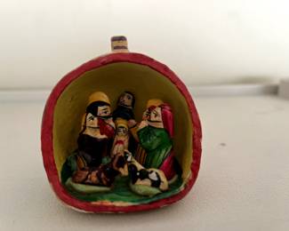 Mexican Nativity in an ornament