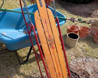 Long Flexible Flyer snow sled 