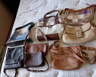 Designer purses 
Coach and Vera Bradley ---real
Other
Kate Spade and Prada ( likely knock-offs)