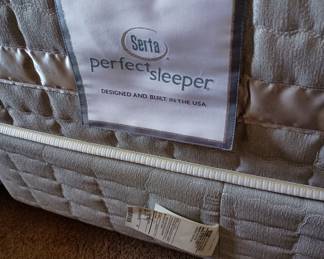 Serta perfect sleeper queen size bed with frame
