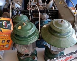 Coleman white gas lanterns 